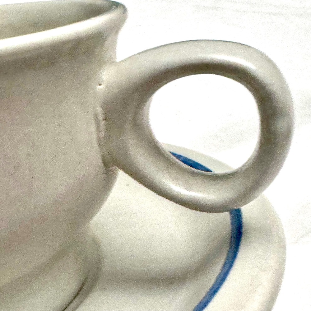 Pfaltzgraff Yorktowne Ring Handle Soup Cup & Saucer Stoneware USA 4 available - Picture 9 of 9